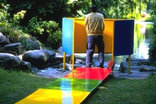 Etude de couleur [Colour Study], 1991, Installation view 1997 © Archiv Franz West. Photo: Roman Mensing / artdoc.de