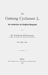 Buchattrappe nach: Friedrich Hildebrand, Die Gattung Cyclamen L., Jena 1898 (Frontispiz)